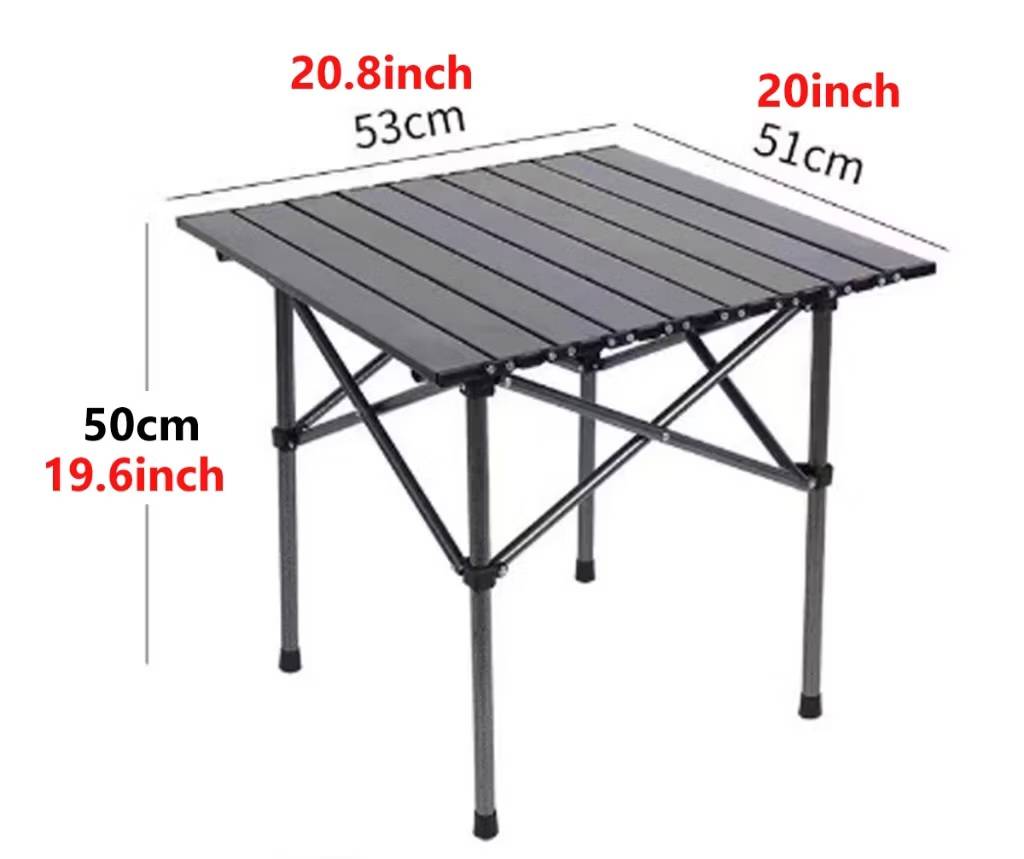 โต๊ะพับเล็ก 53 square tables (สีดำ)