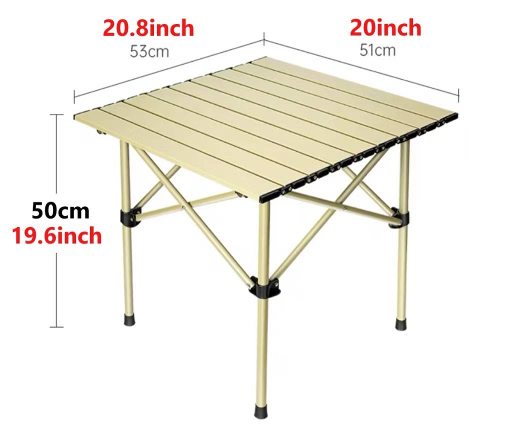 โต๊ะพับเล็ก 53 square tables (สีครีม)